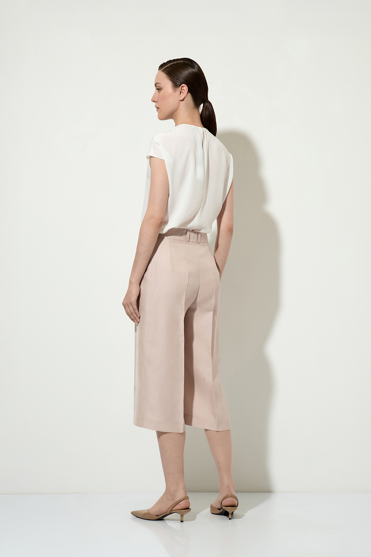 Бриджи , пол женский, цвет бежевый, фото №3