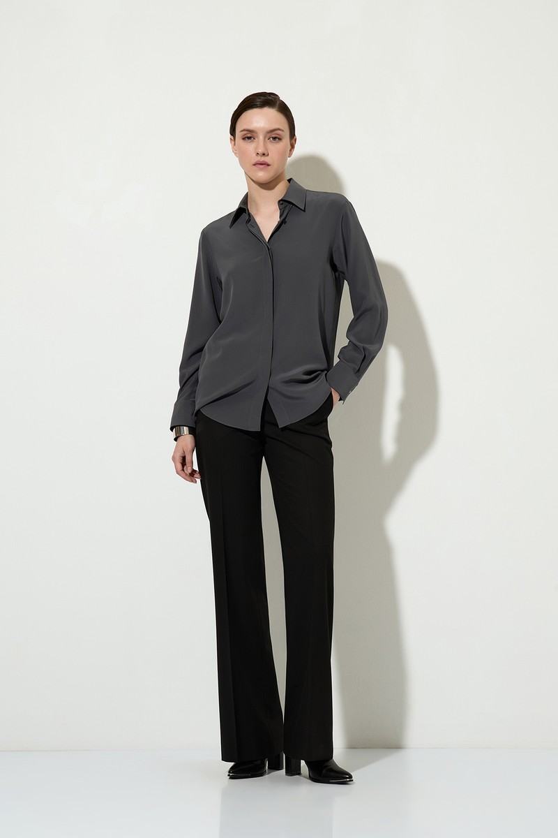 Брюки прямого кроя VASSA&Co, пол женский, цвет черный, фото №2