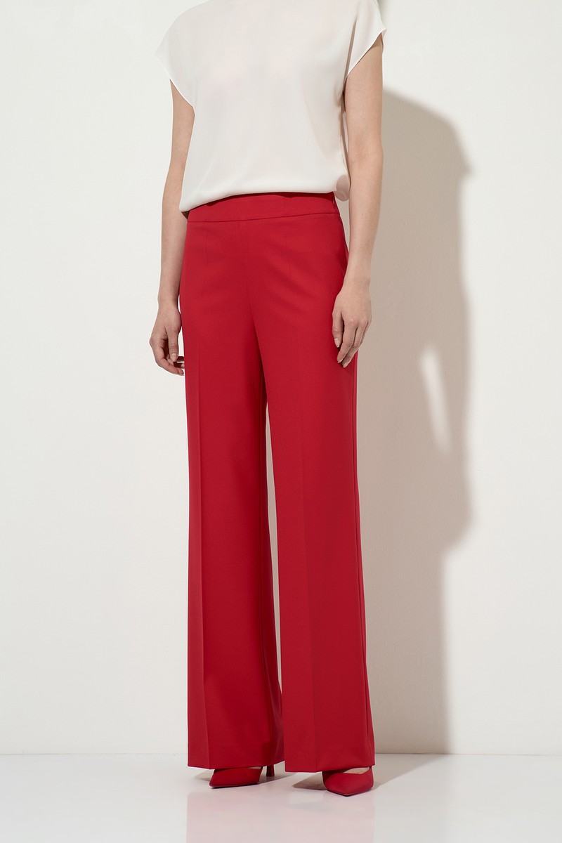 Брюки со скрытой застежкой VASSA&Co, пол female, цвет red, фото №3
