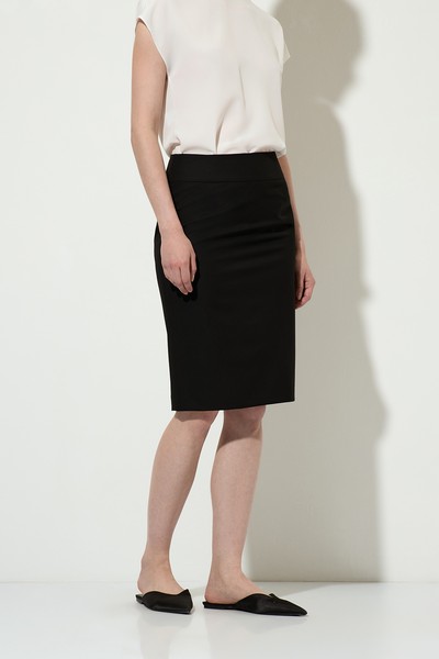 Юбка-карандаш VASSA&Co, пол female, цвет black, фото №3
