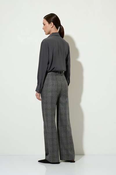 Брюки в клетку VASSA&Co, пол женский, цвет серый, фото №5