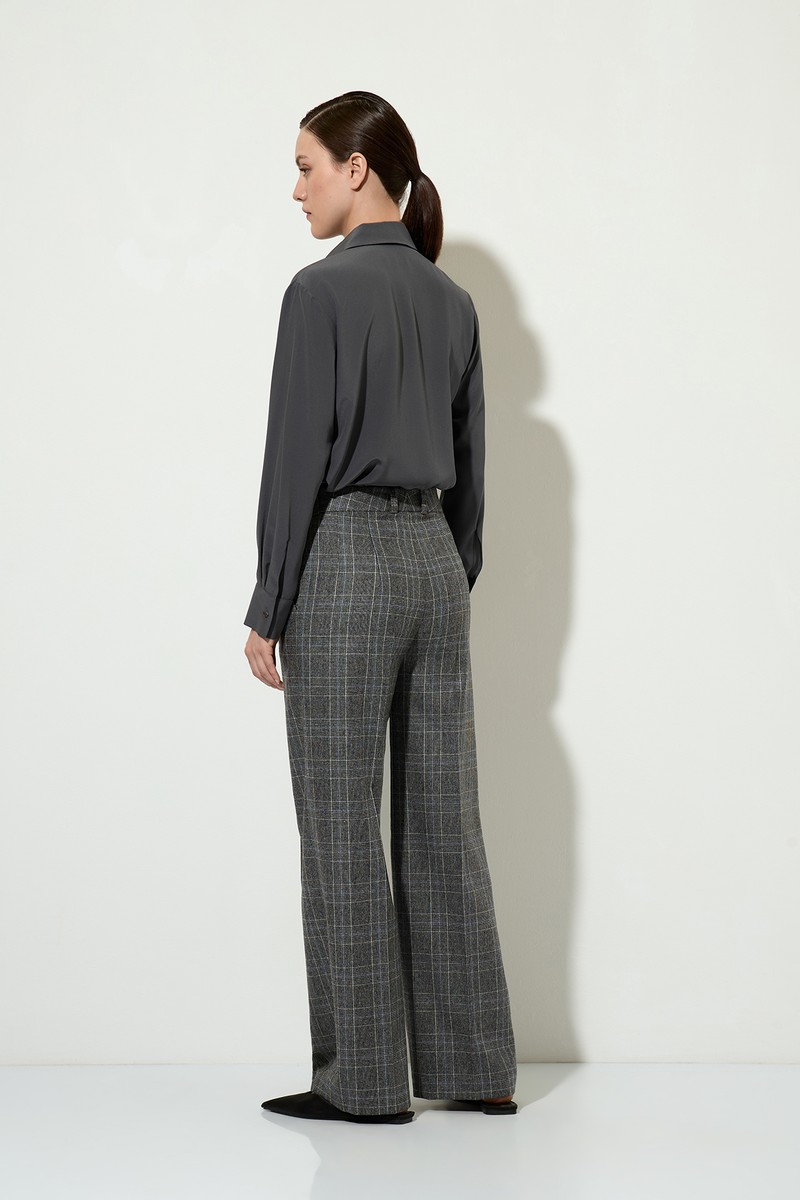 Брюки в клетку VASSA&Co, пол женский, цвет серый, фото №2