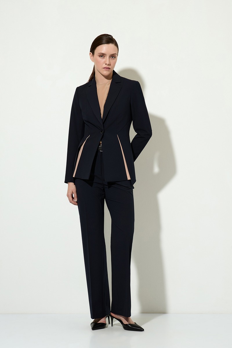 Брюки VASSA&Co, пол женский, цвет синий, фото №4