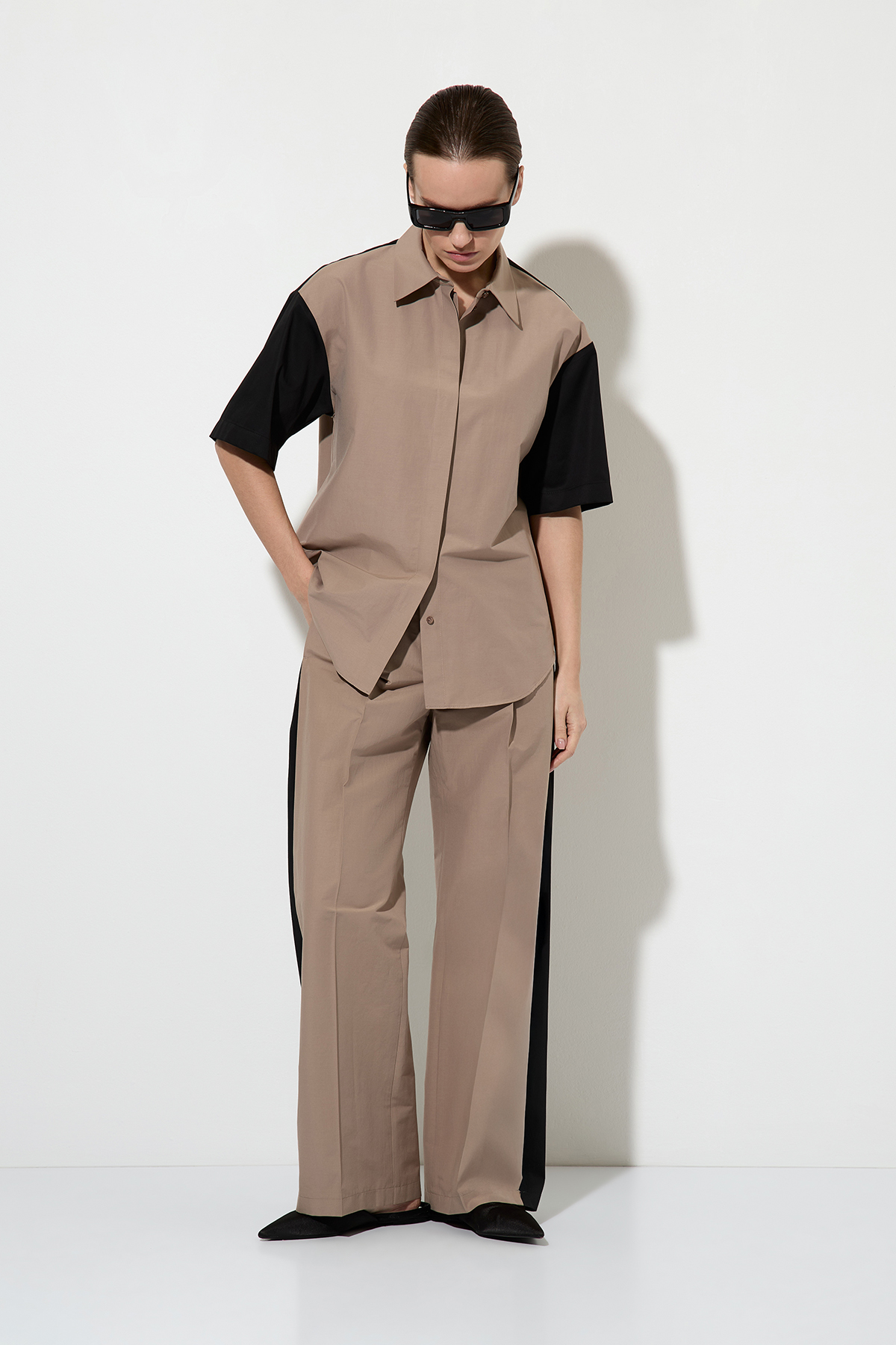 Blouse VASSA&Co, пол female, цвет brown, фото №5