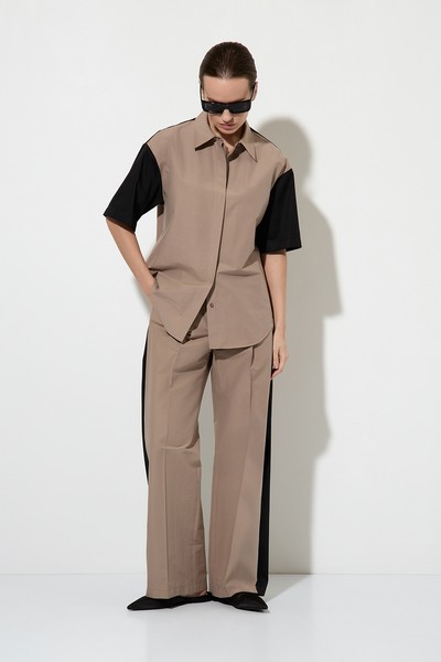 Blouse VASSA&Co, пол female, цвет brown, фото №5