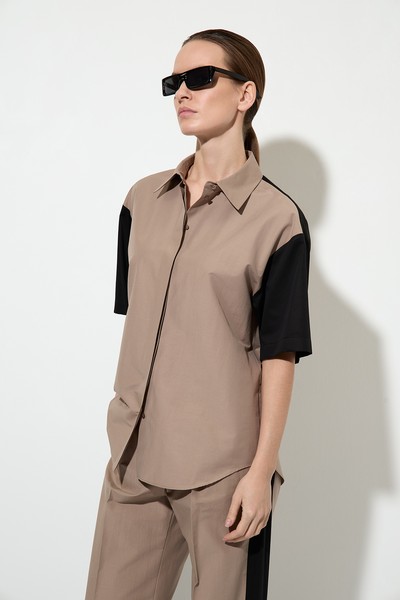 Blouse VASSA&Co, пол female, цвет brown, фото №7