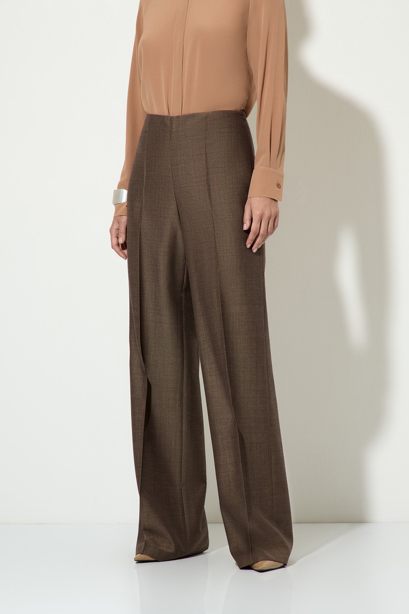 Брюки Женский БРЮКИ VASSA&Co Коричневый 3