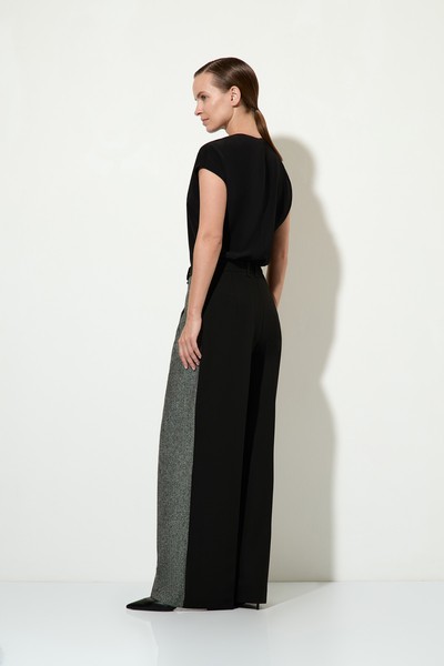 Блузка со спущенной линией плеча VASSA&Co, пол женский, цвет черный, фото №2