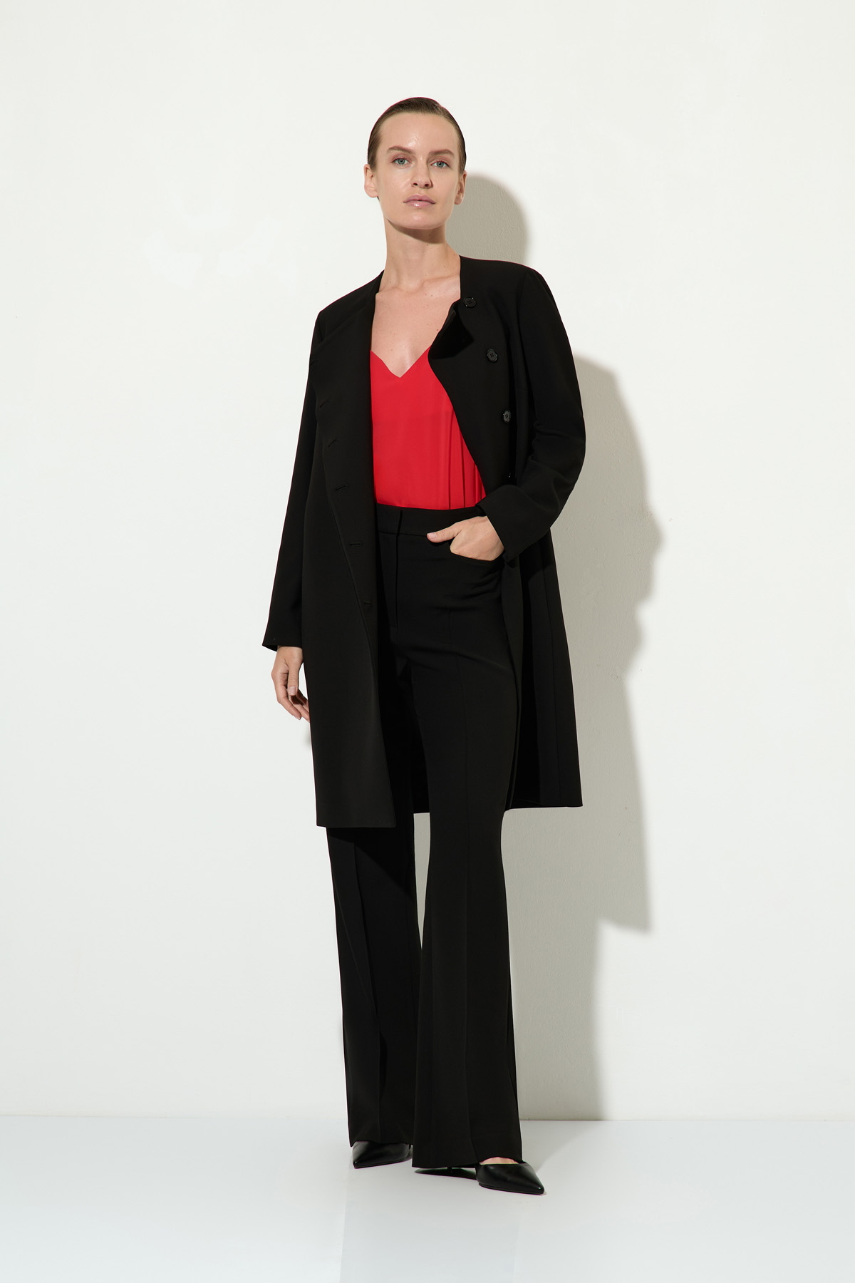 Топ в бельевом стиле VASSA&Co, пол женский, цвет красный