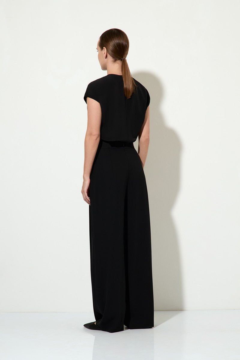 Широкие брюки female БРЮКИ VASSA&Co Black 2