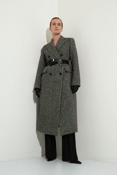 Пальто со съемной деталью VASSA&Co, пол женский, цвет черный, фото №4