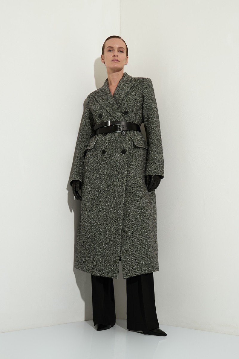 Пальто со съемной деталью VASSA&Co, пол женский, цвет черный, фото №4