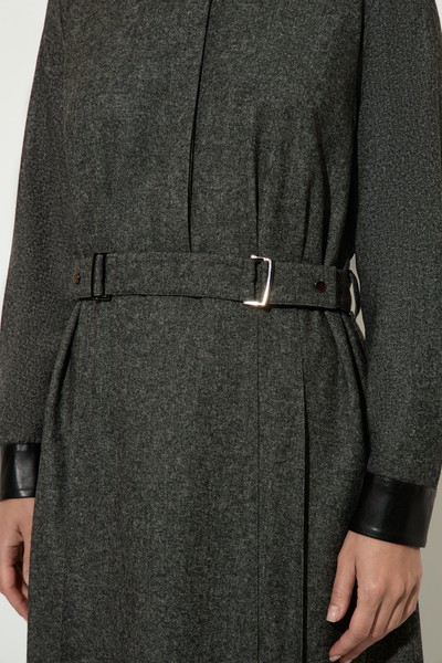 Платье из шерсти и вискозы VASSA&Co, пол женский, цвет серый, фото №3