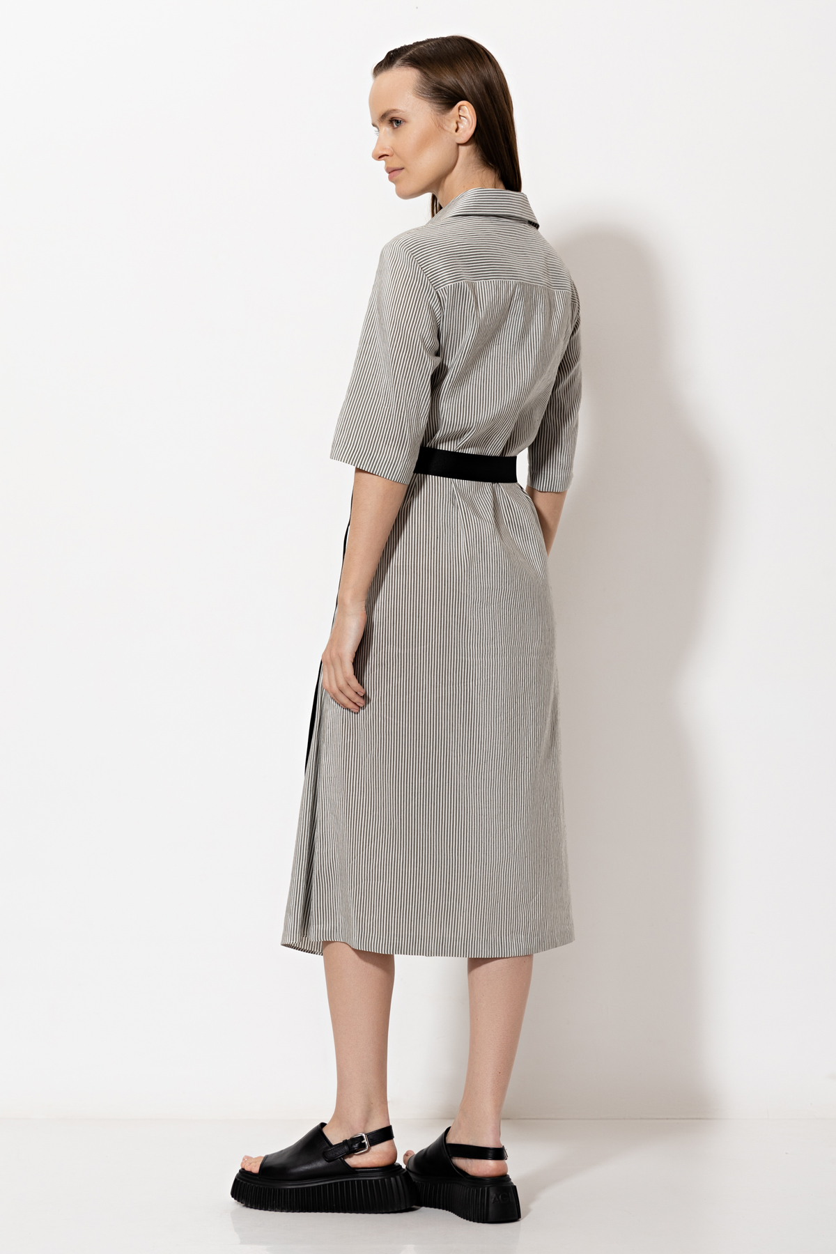 Платье VASSA&Co, пол женский, цвет коричневый, фото №4