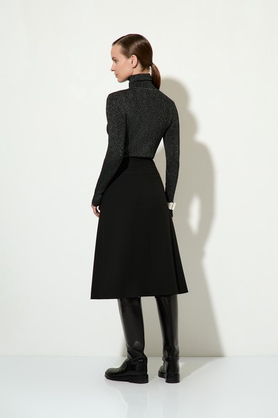 Водолазка с люрексом VASSA&Co, пол женский, цвет черный, фото №3