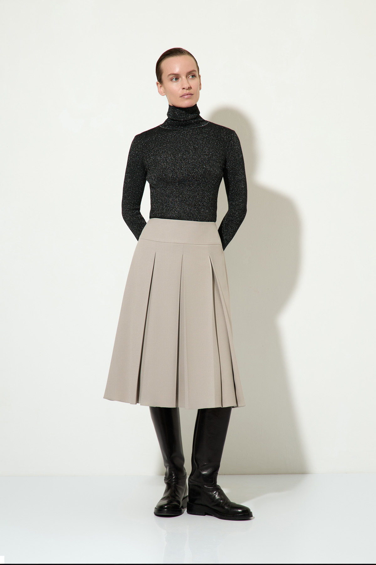 Юбка VASSA&Co, пол женский, цвет коричневый