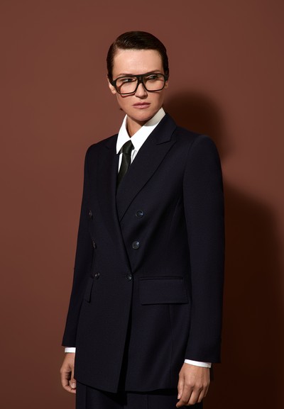 Двубортный жакет VASSA&Co, пол female, цвет синий, фото №2