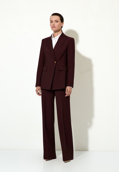 Жакет однобортный VASSA&Co, пол женский, цвет бордовый, фото №2