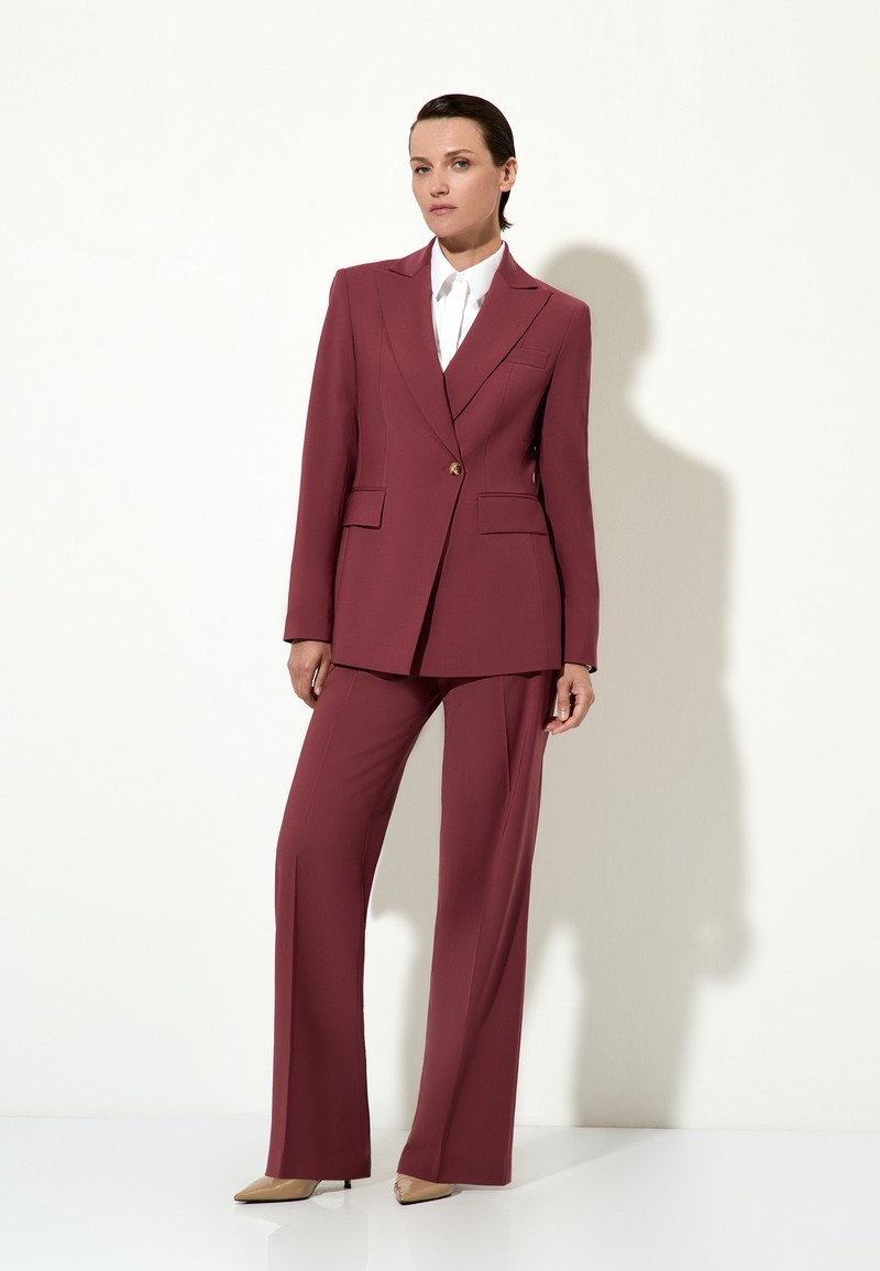 Брюки female БРЮКИ VASSA&Co Burgundy 2