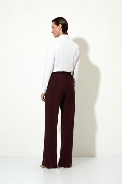 Брюки классические бордовые VASSA&Co, пол женский, цвет бордовый, фото №2