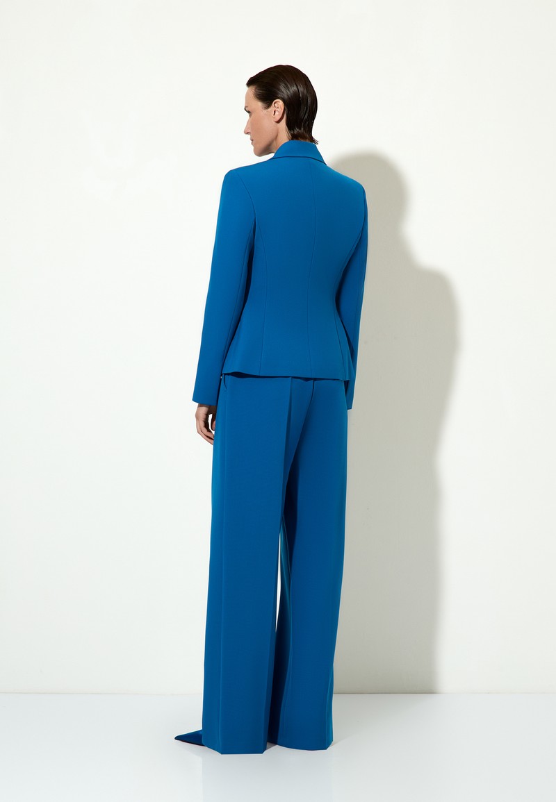 Жакет с супатной застежкой VASSA&Co, пол женский, цвет синий, фото №3