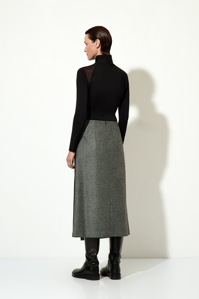 Водолазка с элементами из сетки VASSA&Co, пол женский, цвет черный, фото №6