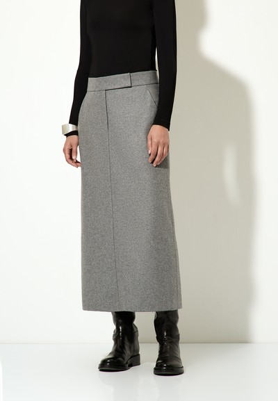 Skirt VASSA&Co, пол female, цвет серый, фото №2