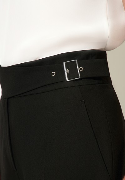 Брюки со съемным поясом VASSA&Co, пол женский, цвет черный, фото №3