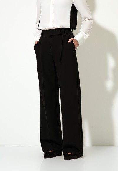 Брюки VASSA&Co, пол женский, цвет черный, фото №2