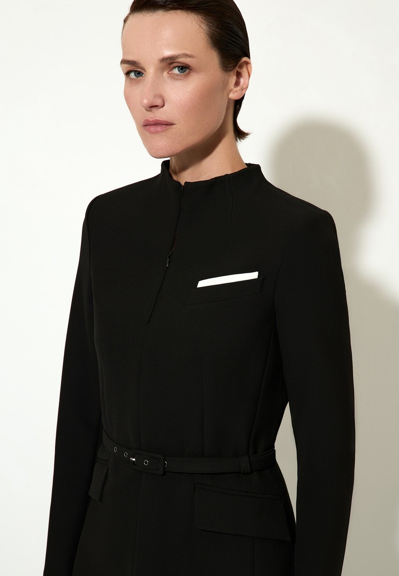 Платье VASSA&Co, пол женский, цвет черный, фото №2