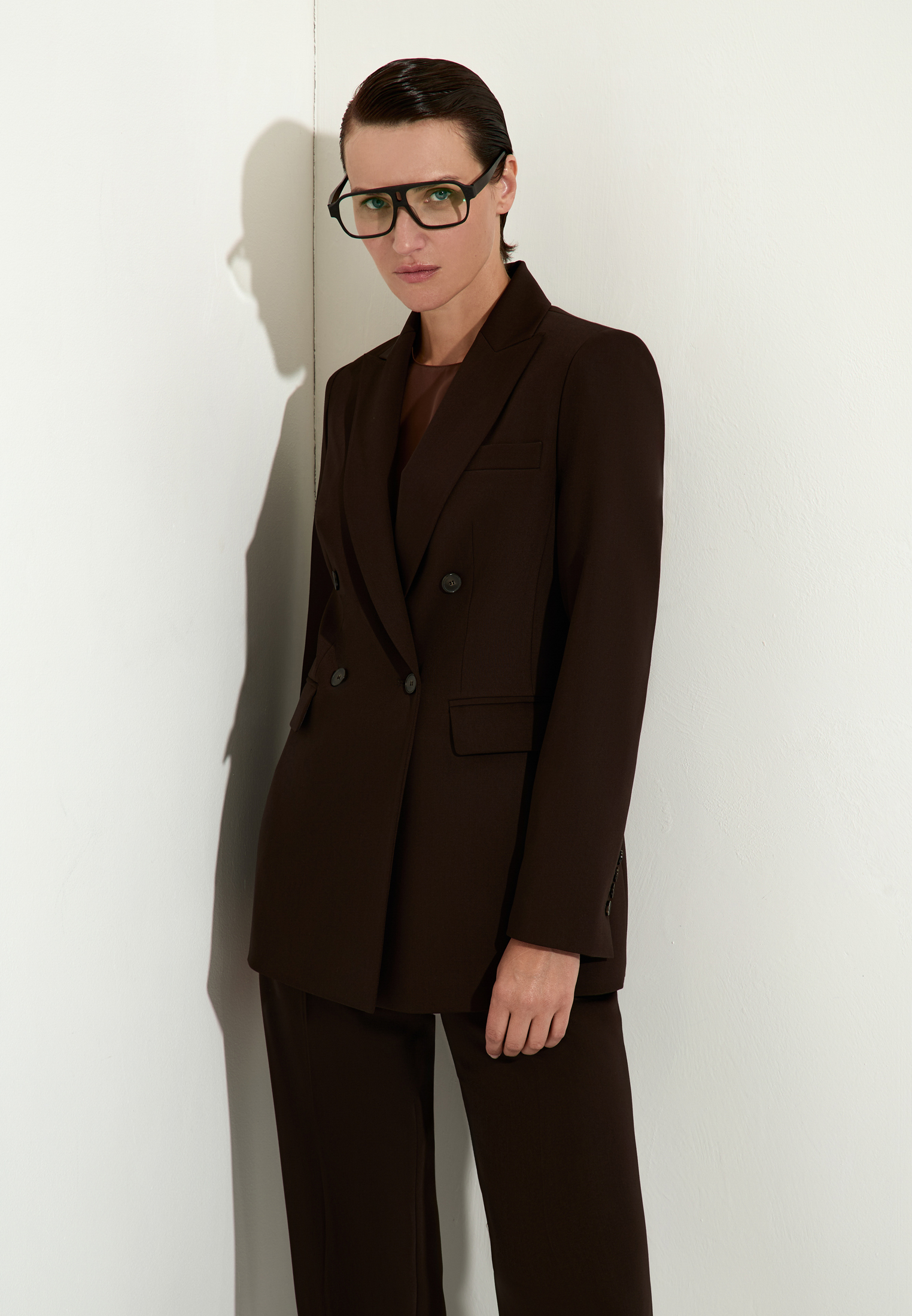 Жакет классический VASSA&Co, пол female, цвет brown, фото №4