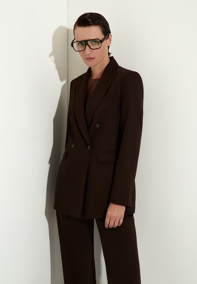 Жакет классический VASSA&Co, пол female, цвет brown, фото №4