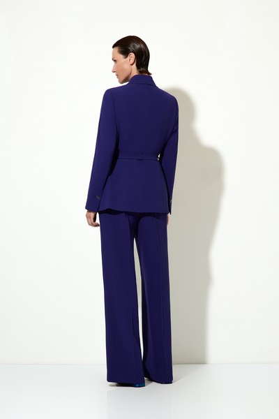 Жакет с поясом VASSA&Co, пол женский, цвет синий, фото №4