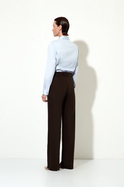 Блузка голубая VASSA&Co, пол female, цвет голубой, фото №3