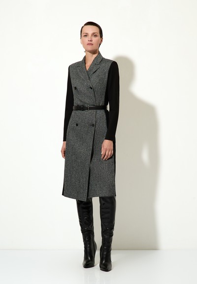 Платье-пальто VASSA&Co, пол female, цвет серый, фото №5