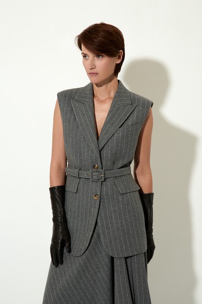 Жилет женский полушерстяной VASSA CODE, пол женский, цвет серый, фото №2