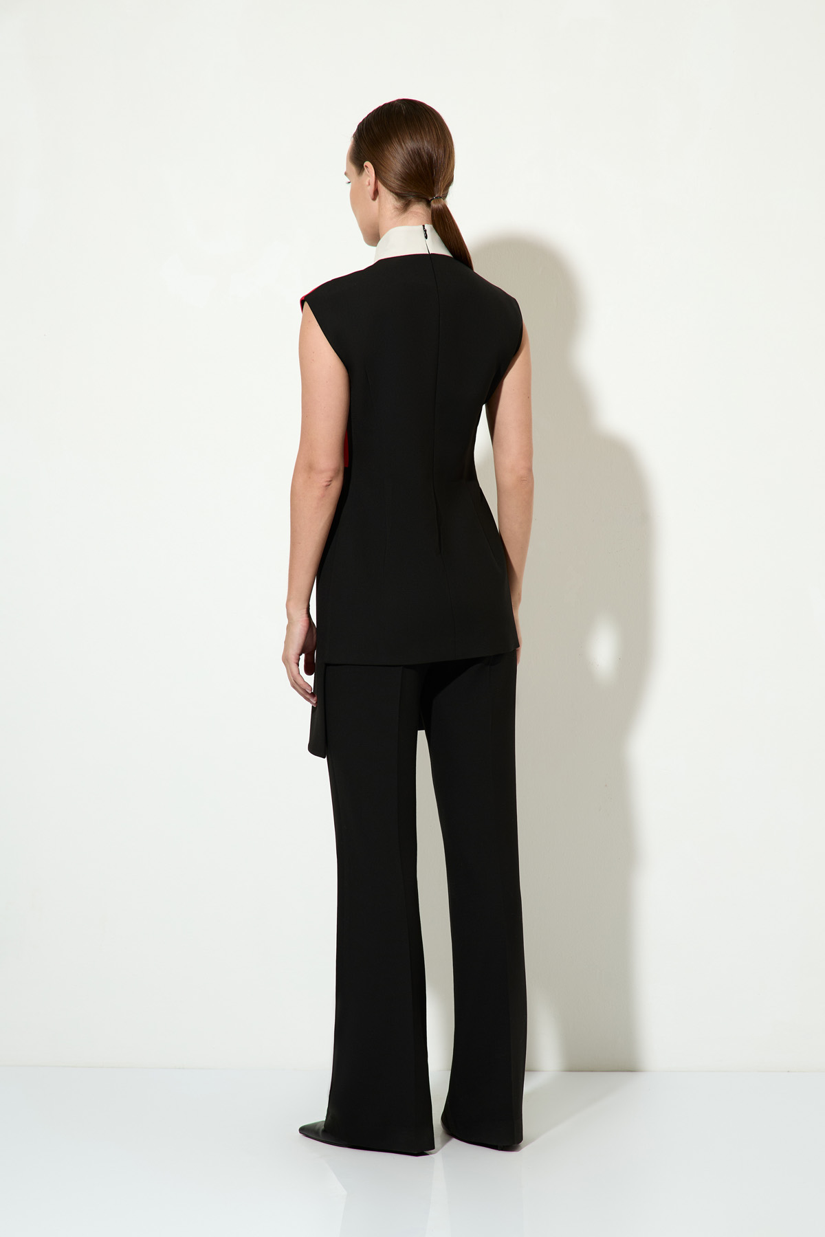 Жилет в стиле colorblock VASSA&Co, пол женский, цвет красный