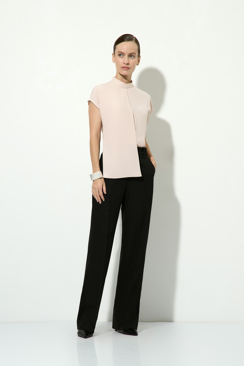 Блузка с эффектом многослойности VASSA&Co, пол женский, цвет розовый, фото №2