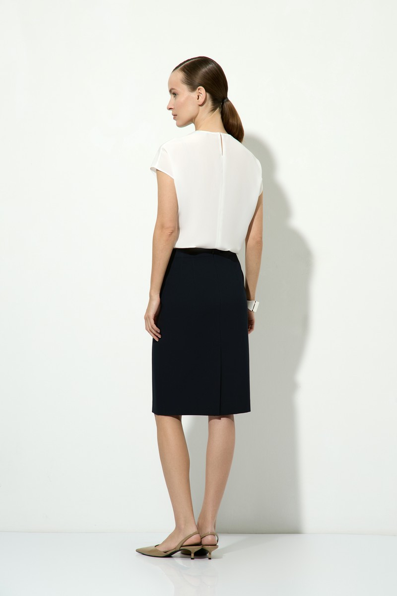 Юбка-карандаш VASSA&Co, пол female, цвет синий, фото №3