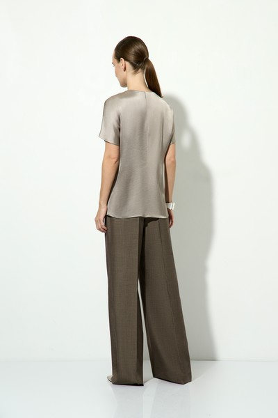 Блузка VASSA&Co, пол женский, цвет серый, фото №4