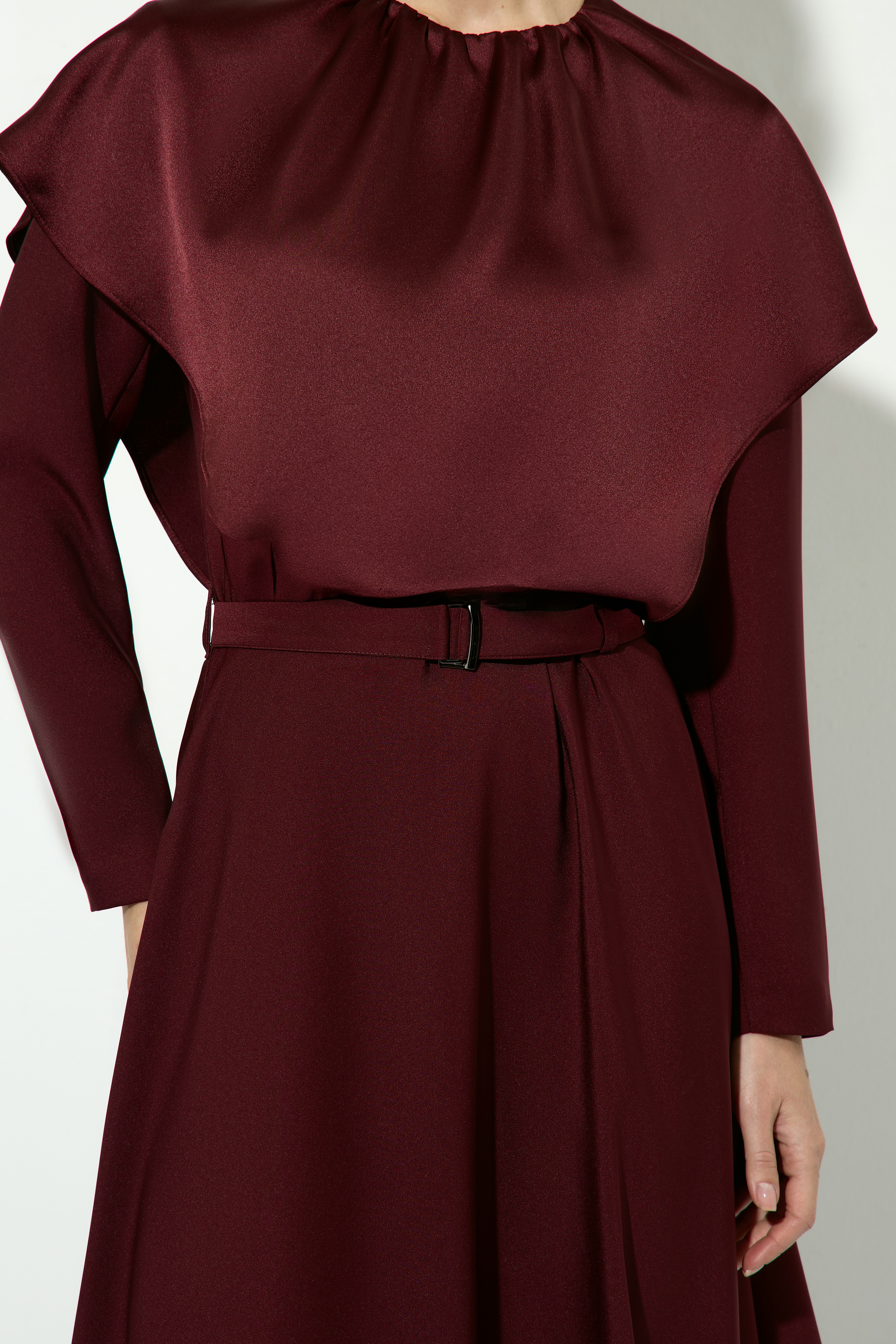 Платье бордовое VASSA&Co, пол женский, цвет красный