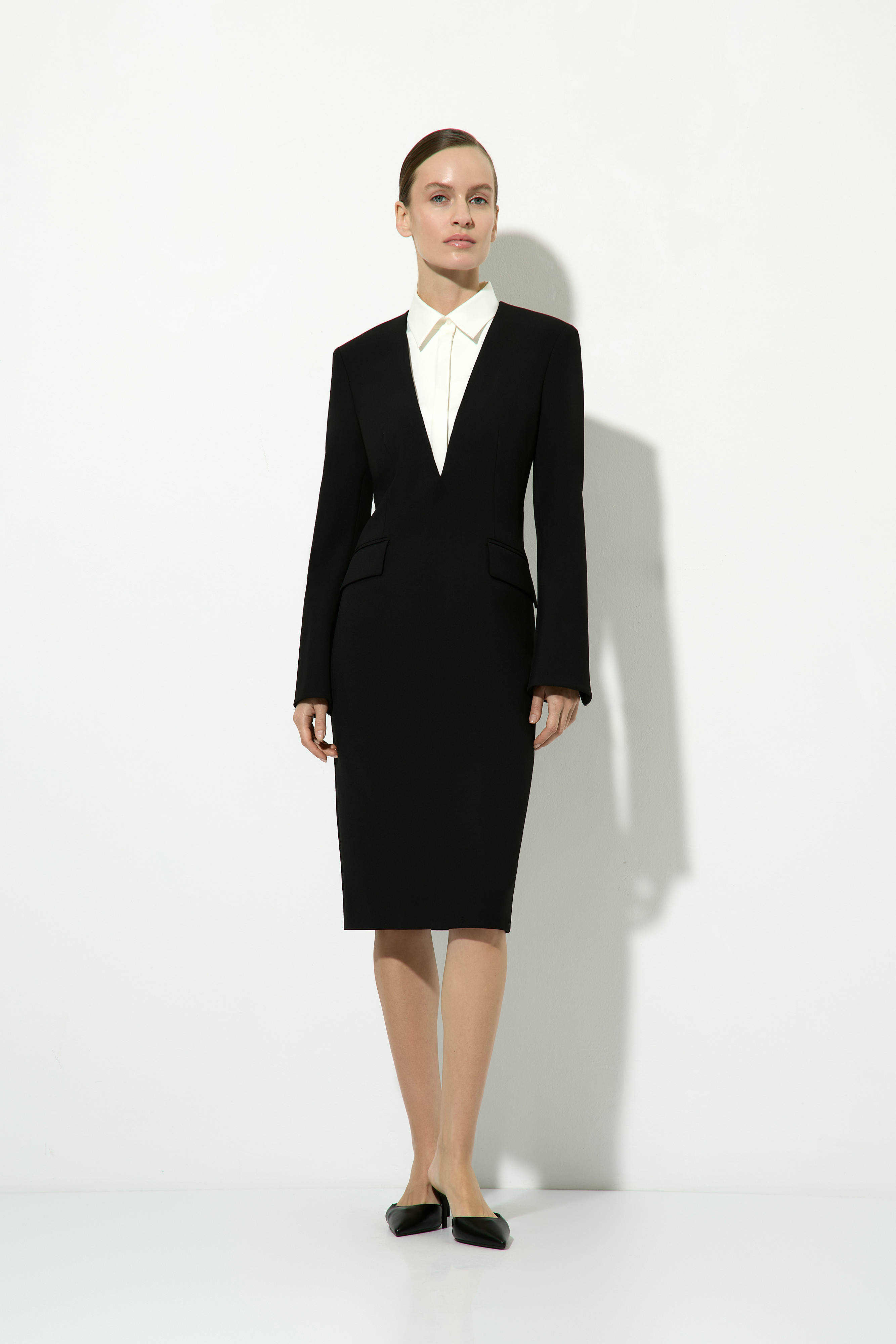 Платье-жакет VASSA&Co, пол женский, цвет черный