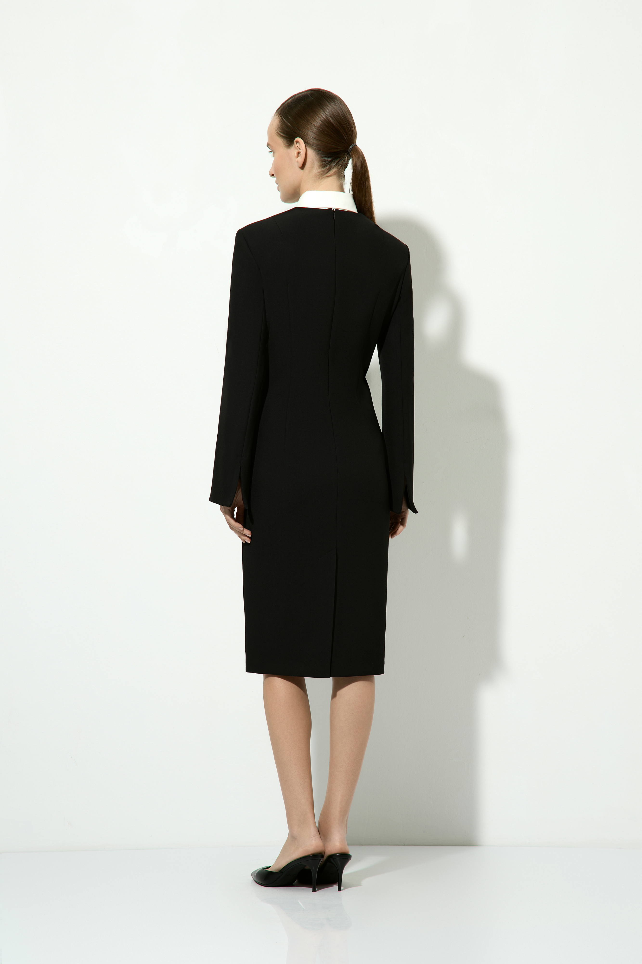 Платье-жакет VASSA&Co, пол женский, цвет черный