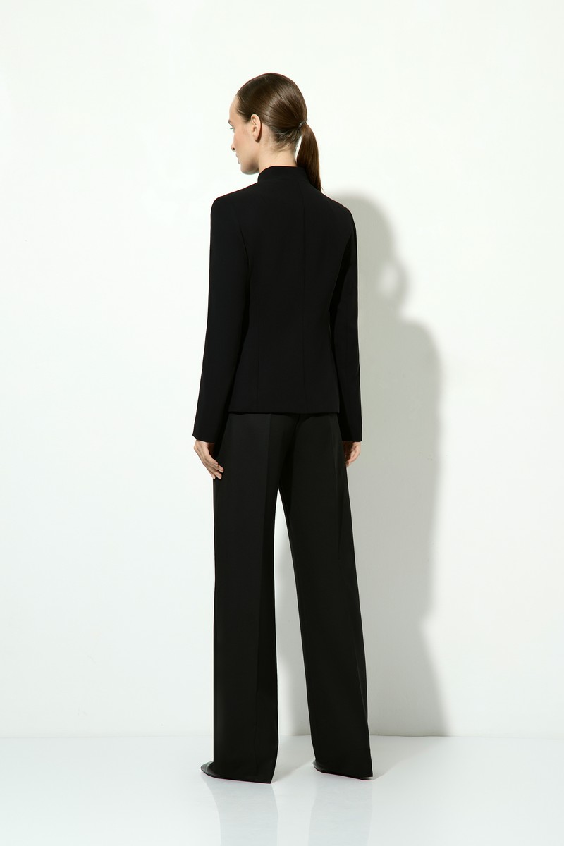 Жакет с контрастным кантом VASSA&Co, пол женский, цвет черный, фото №4