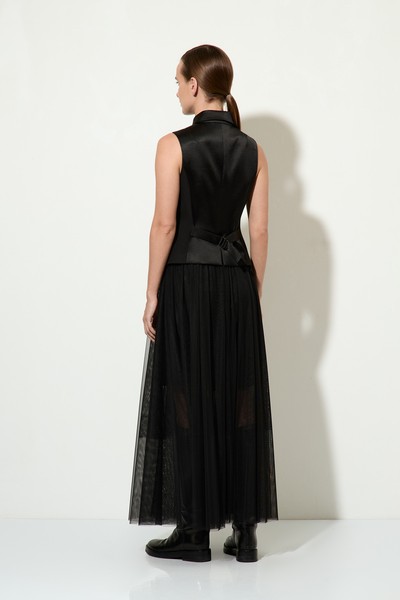 Юбка-макси VASSA&Co, пол женский, цвет черный, фото №4