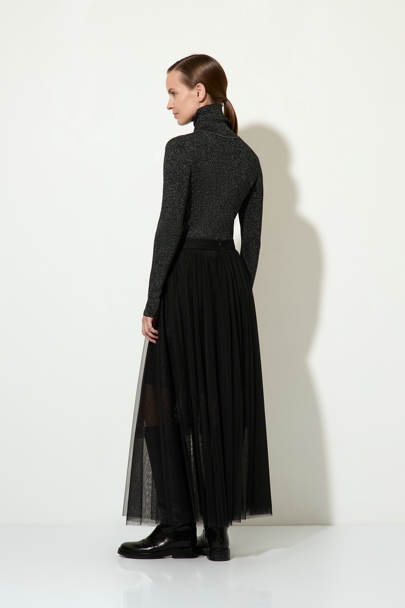 Юбка-макси VASSA&Co, пол женский, цвет черный, фото №5