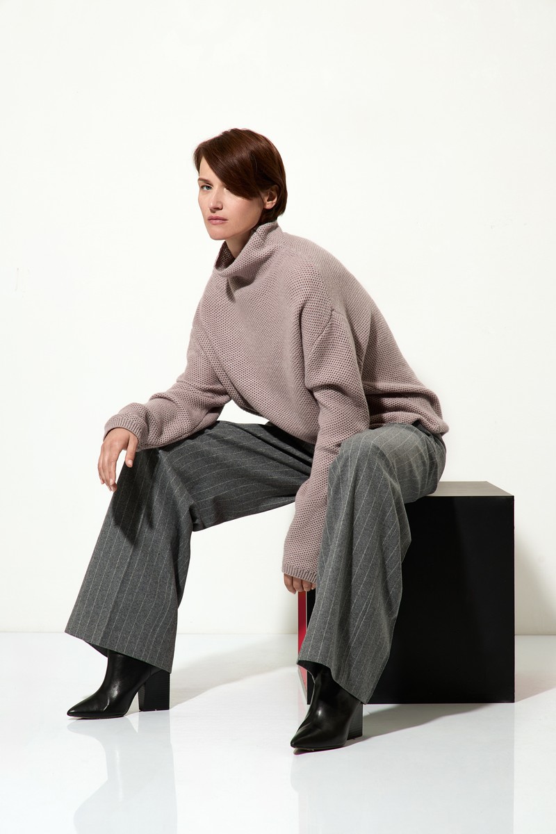 Джемпер женский VASSA CODE, пол female, цвет purple, фото №5