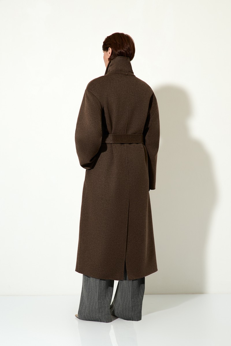 Пальто женское с капюшоном VASSA CODE, пол женский, цвет коричневый, фото №5