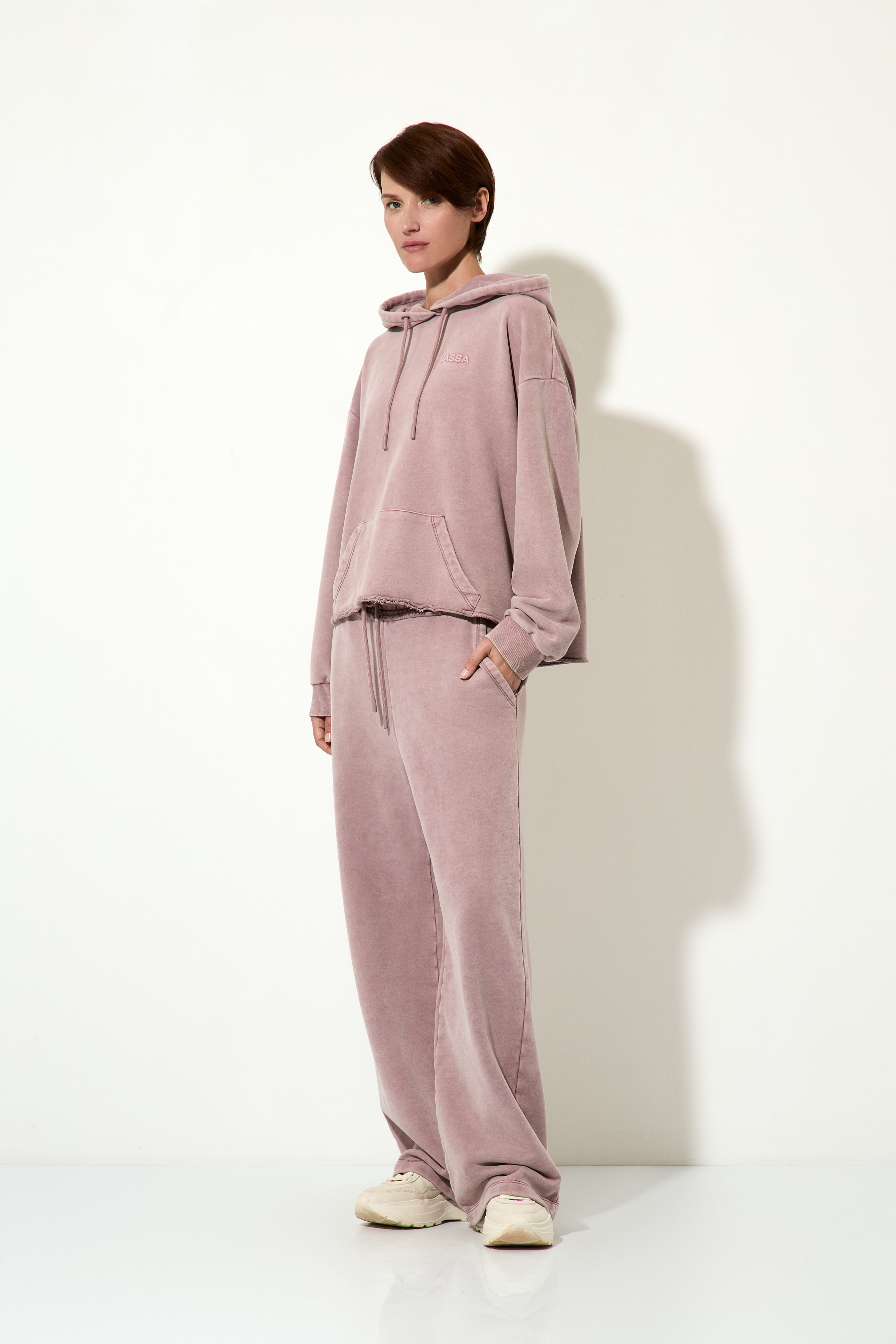 Худи сиреневого цвета VASSA CODE, пол женский, цвет сиреневый