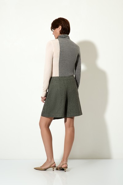 Юбка-шорты VASSA CODE, пол женский, цвет серый, фото №4